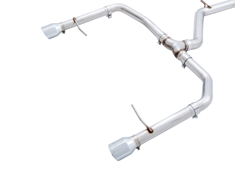 AWE Tuning 18-19 Volkswagen Jetta GLI Mk7 Track Edition Exhaust - Chrome Silver Tips (Fits OEM DP) 3020-22034 3020-22034 Photo - out of package
