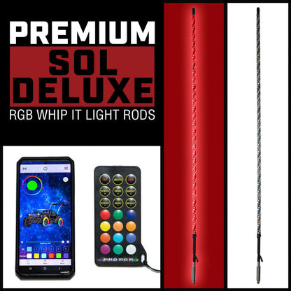 Whip It 5Ft Blk Bt Rgb Chase Light Rod SB-CHSBTR-151 SB-CHSBTR-151 User 1