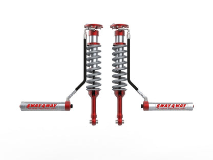 aFe Sway-A-Way 10-14 F150/Raptor 6.2L 2.5 Front Coilover Kit w/ Remote Reservoirs and Compr Adjuster 301-5600-10-CA 301-5600-10-CA Photo - Primary