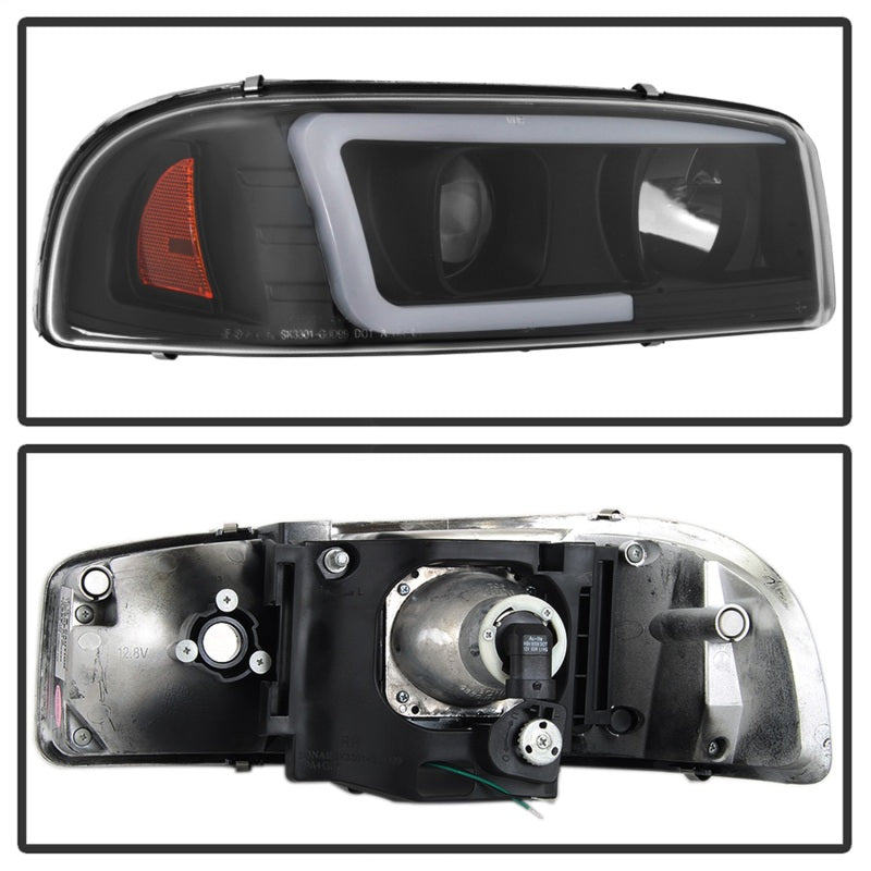 Spyder GMC Sierra 1500/2500/3500 99-06 V2 Projector Headlights - DRL - Black PRO-YD-CDE00V2-LB-BK 5084521 5084521 Photo - Unmounted