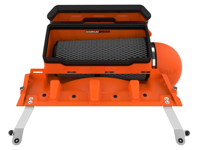 aFe 21-23 RAM 1500 TRX V8-6.2L SC Magnum FORCE Stage2 Orange Edition Cold Air Intake System w/Pro 5R 54-13072KN 54-13072KN Photo - Unmounted