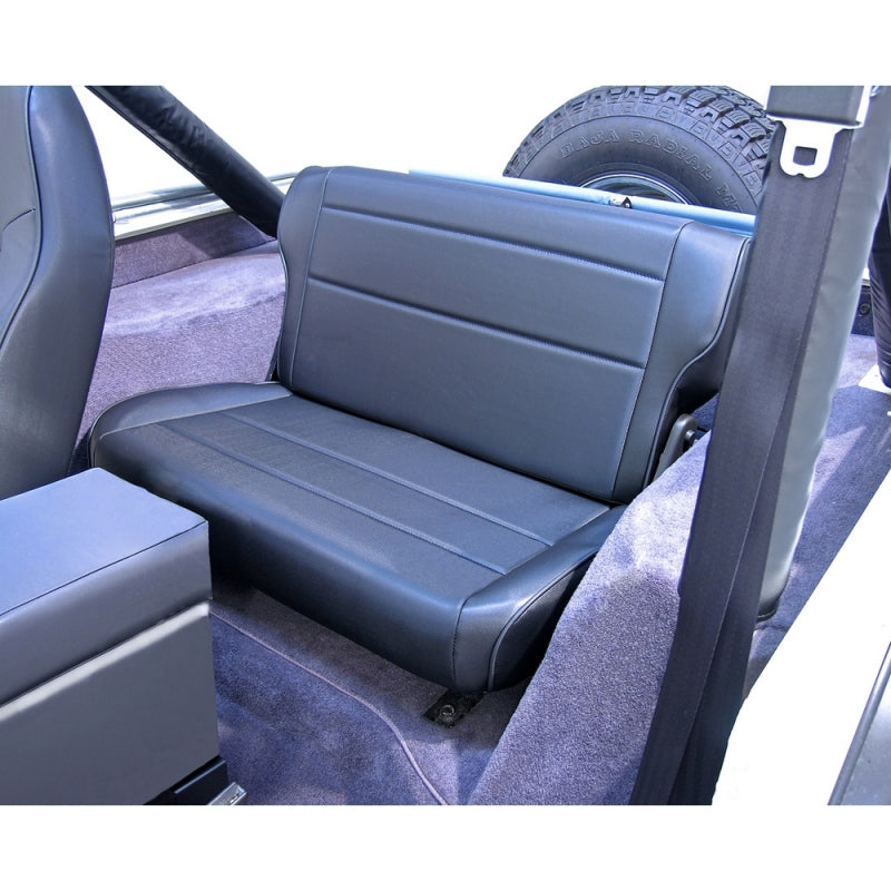 Rugged Ridge Fold & Tumble Rear Seat Black 76-95 Jeep CJ / Jeep Wrangler 13462.01 13462.01 Photo - Primary