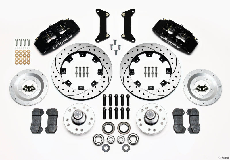 Wilwood DP6A Front Hub Kit, 12.19", Drilled, 79-87 GM "G" Body 140-12837-D Photo - Primary