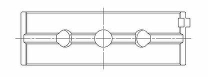 ACL Suzuki Race Main Bearing Set 5M8443HX-STD 5M8443HX-STD Technical Drawing