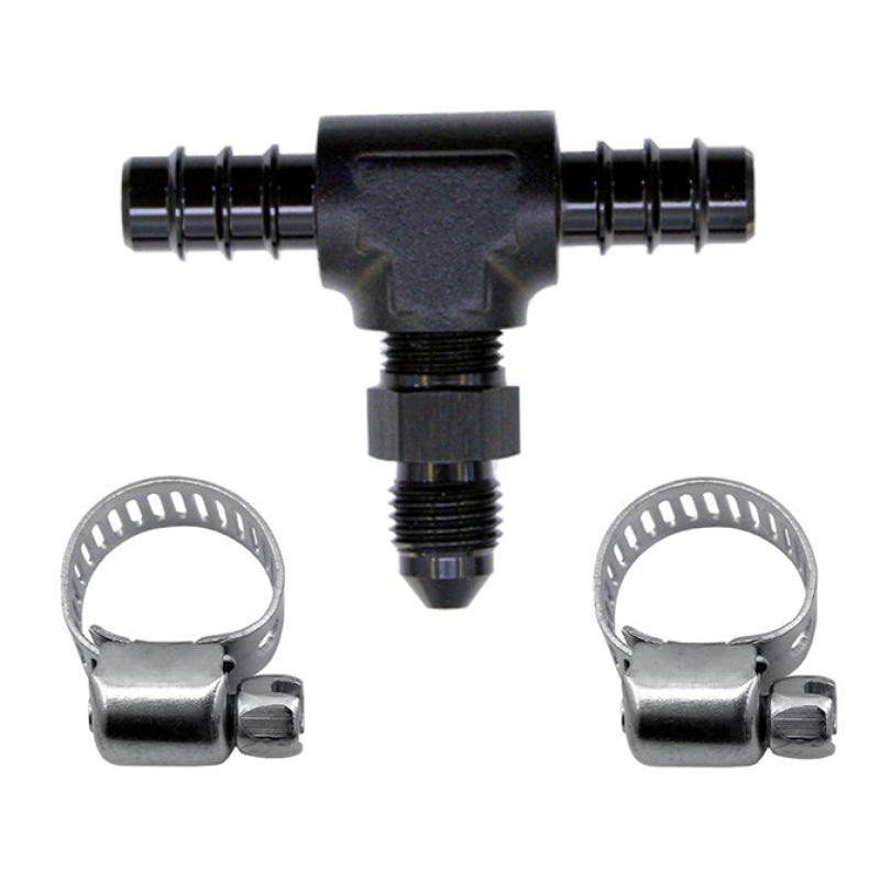 Nitrous Express 5/16 Fuel T, 5/16 Hose Barb To 4An Male 15235 Photo - Primary