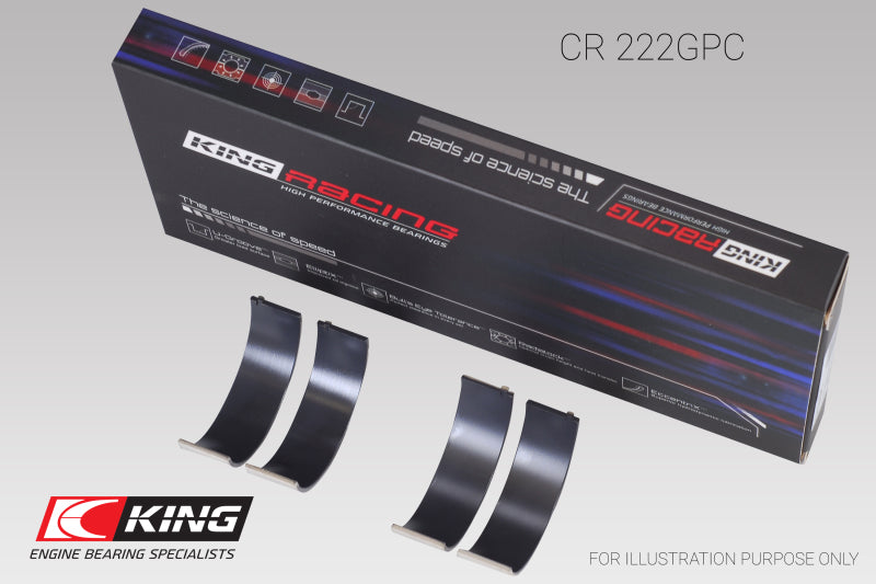 King Engine Bearings King BMW N55B30A Sputter Replacement (Size .026) Rod Bearing Set (2 Pair) CR222GPC026 CR222GPC026 User 1
