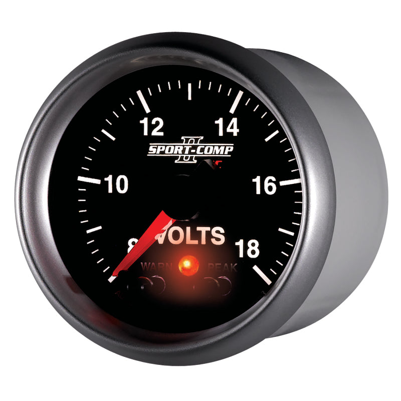 Autometer Sport-Comp II 2-1/16in Digital Voltometer Gauge - 18V 3683 3683 User 3
