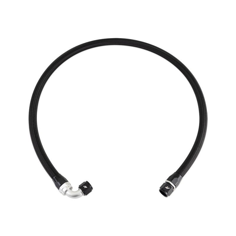 Mishimoto 3Ft Stainless Steel Braided Hose w/ -10AN Straight/90 Fittings - Black MMSBH-10-3NBK MMSBH-10-3NBK Photo - Primary