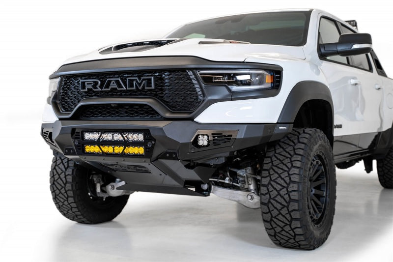 Addictive Desert Designs 2021 Dodge RAM 1500 TRX Bomber Front Bumper (20in Lights) F620012140103 F620012140103 Photo - Mounted