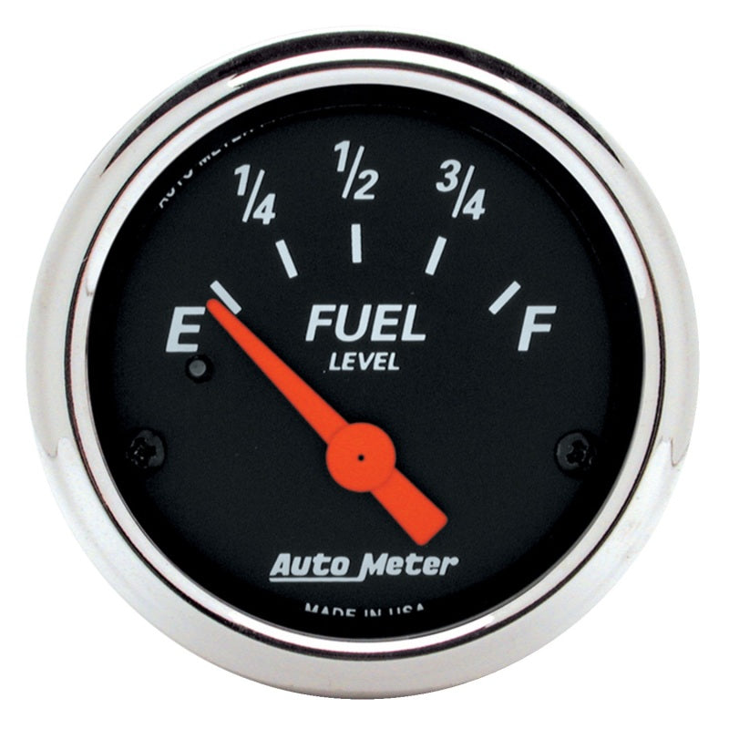 Autometer Gauge, Fuel Level, 2 1/16", 240?E To 33?F, Elec, Designer Black 1424 User 1