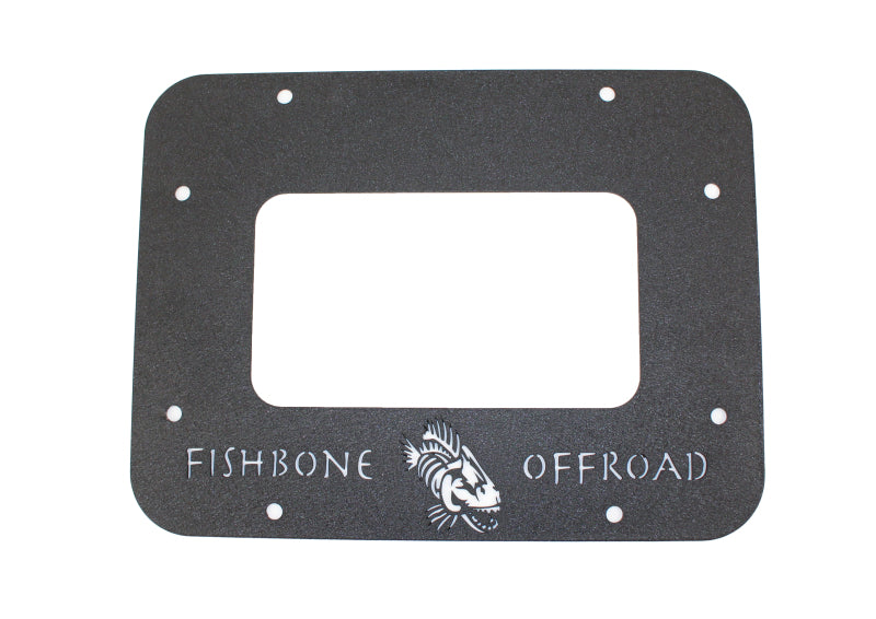 Fishbone Offroad 07-18 Jeep Wrangler JK Aluminum Tailgate Plate - Black Textured Powercoat FB31042 FB31042 Photo - Primary