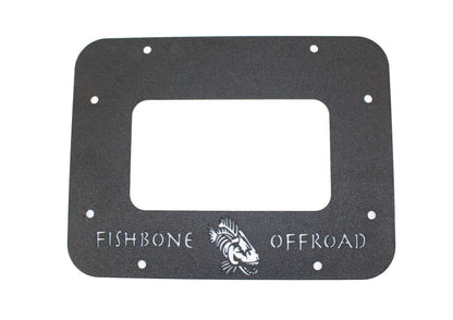 Fishbone Offroad 07-18 Jeep Wrangler JK Aluminum Tailgate Plate - Black Textured Powercoat FB31042 FB31042 Photo - Primary