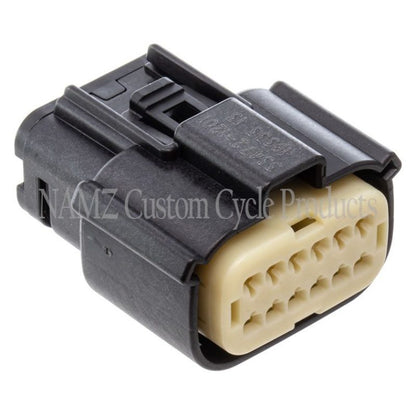 NAMZ 07-23 Touring/LiveWire Models Molex MX-150 12-Position Female Connector - Black (HD 72487-07BK) NM-33472-1201 NM-33472-1201 Photo - Primary