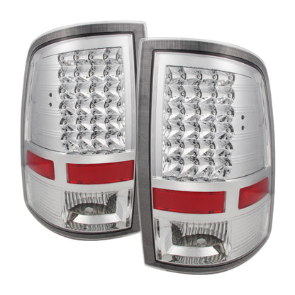 SPYDER Xtune Dodge Ram 1500 09-14 LED Tail Lights Incandescent Model Only Chrome ALT-JH-DR09-LED-C 9025594 9025594 Photo - Primary