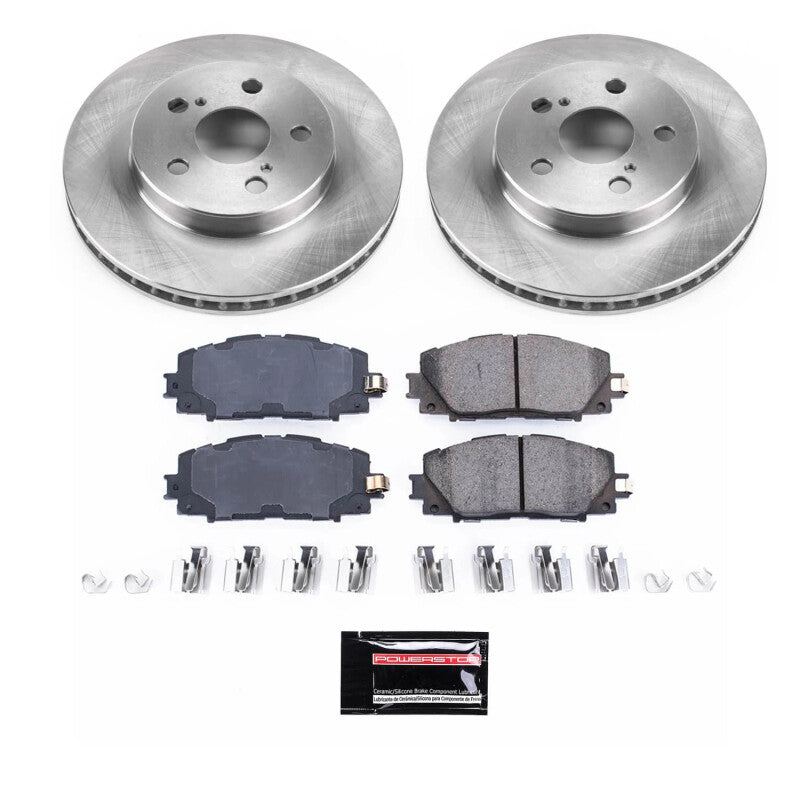 PowerStop Power Stop 17-19 Toyota Prius Prime Front Semi-Coated Rotor Kit SC7701 SC7701 Photo - Primary