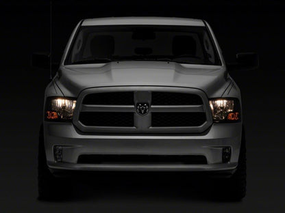 Raxiom 09-18 Dodge RAM 1500 Axial OEM Rep Headlights w/ Single Bulb- Chrome Housing (Smoked Lens) R118019 R118019 Photo - Close Up