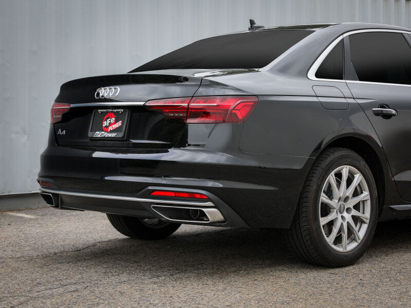 aFe 20-21 Audi A4 L4-2.0L (t) MACH Force-Xp 3in to 2-1/2in Stainless Steel Cat-Back Exhaust System 49-36446 49-36446 Photo - Mounted
