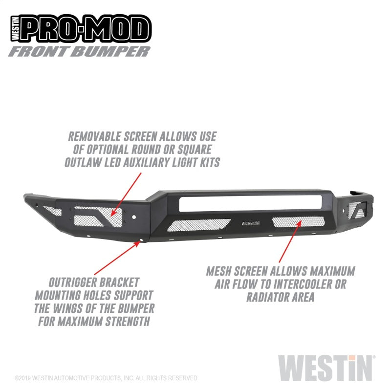 Westin WES Pro-Mod Bumpers Bumpers, Grilles & Guards Bumpers - Steel main image