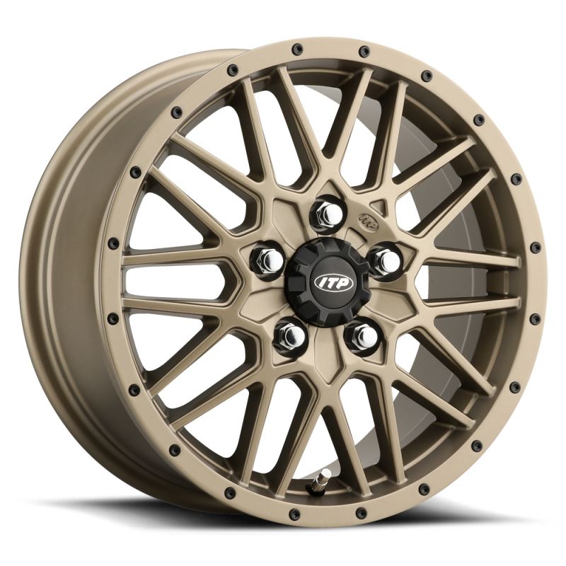 ITP Hurricane 14x7 / 4x110 BP / 5+2 Offset Bronze Wheel 1428636729B 1428636729B Photo - Primary