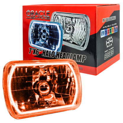ORACLE Lighting Oracle Pre-Installed Lights 7x6 IN. Sealed Beam - Amber Halo 6908-005 6908-005 Photo - Close Up