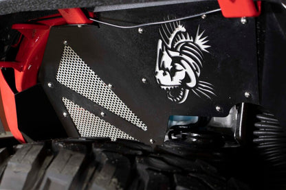 Fishbone Offroad 2018+ Jeep Wrangler JL Front Pair Aluminum - Black Powdercoat Inner Fenders FB33130F FB33130F Photo - lifestyle view