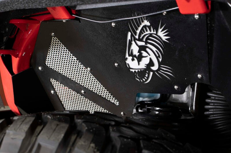 Fishbone Offroad 2018+ Jeep Wrangler JL Front/Rear Set of 4 Aluminum - Blk Powdercoat Inner Fenders FB33130 FB33130 Photo - out of package