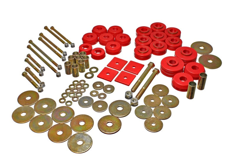 Energy Suspension Body Mount Set Red Chevrolet C10 Suburban All 1968-1972 3.4149R Photo - Primary
