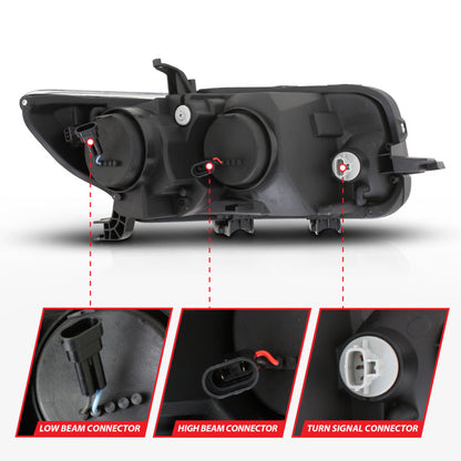 Anzo 2008-2010 Scion Xb Projector Headlights w/ Halo Black 121280 User 5