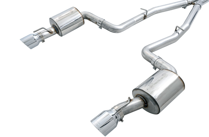 AWE Tuning 2015+ Dodge Charger 6.4L/6.2L SC Non-Resonated Touring Edition Exhaust - Silver Tips 3020-32056 3020-32056 Photo - out of package