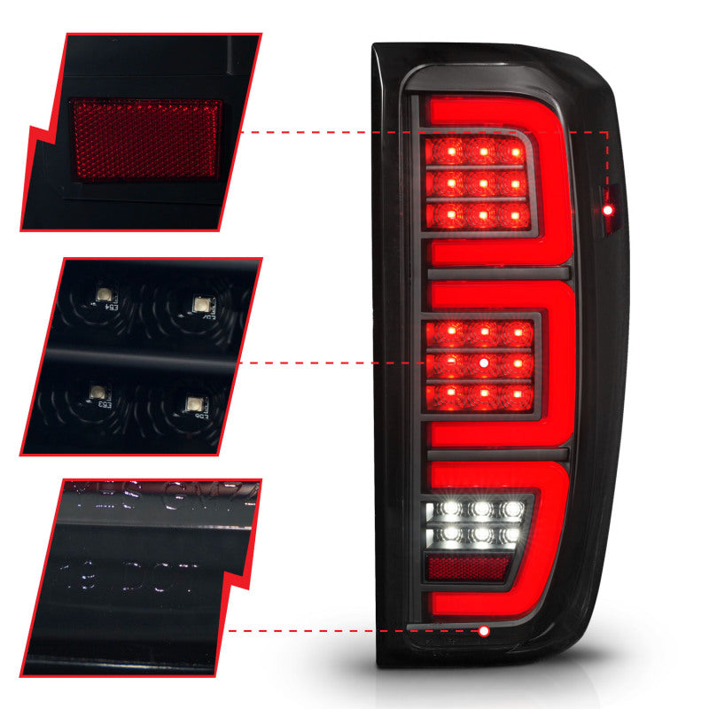 ANZO 19-23 GMC Sierra 1500/2500HD/3500HD Smoke Black Replacement Full LED Bar Tail Light 311458 311458 User 2