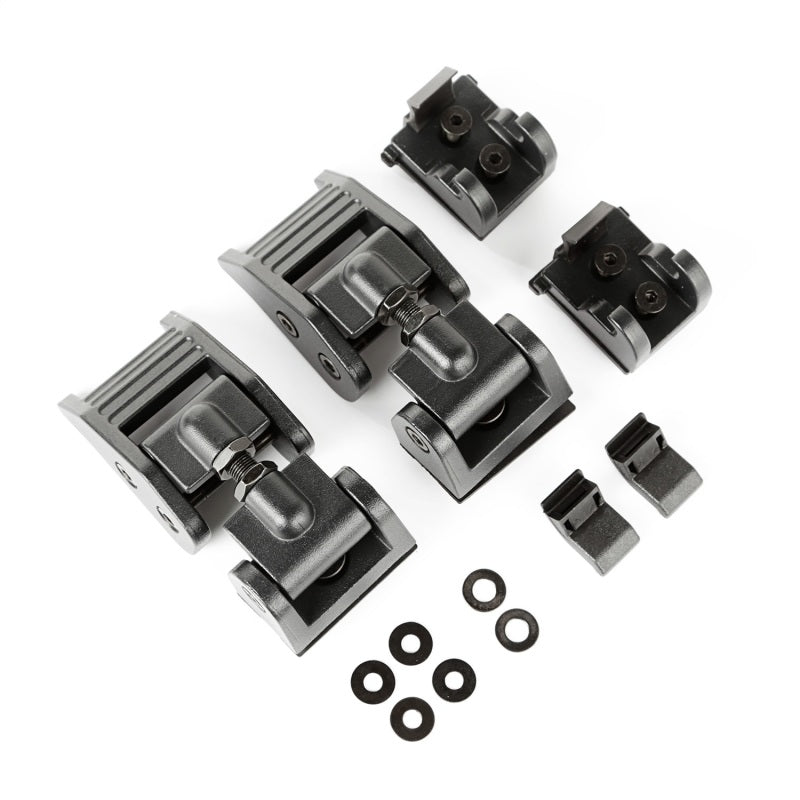 Rugged Ridge Hood Catch Kit,Textured Black;07-18 Jeep Wrangler JK 11210.17 Photo - Primary