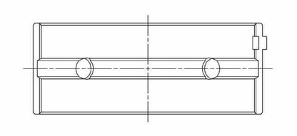 ACL Suzuki Hayabusa - 4 Cylinder Standard Size High Performance Main Bearing Set 5M8434HX-STD 5M8434HX-STD Technical Drawing