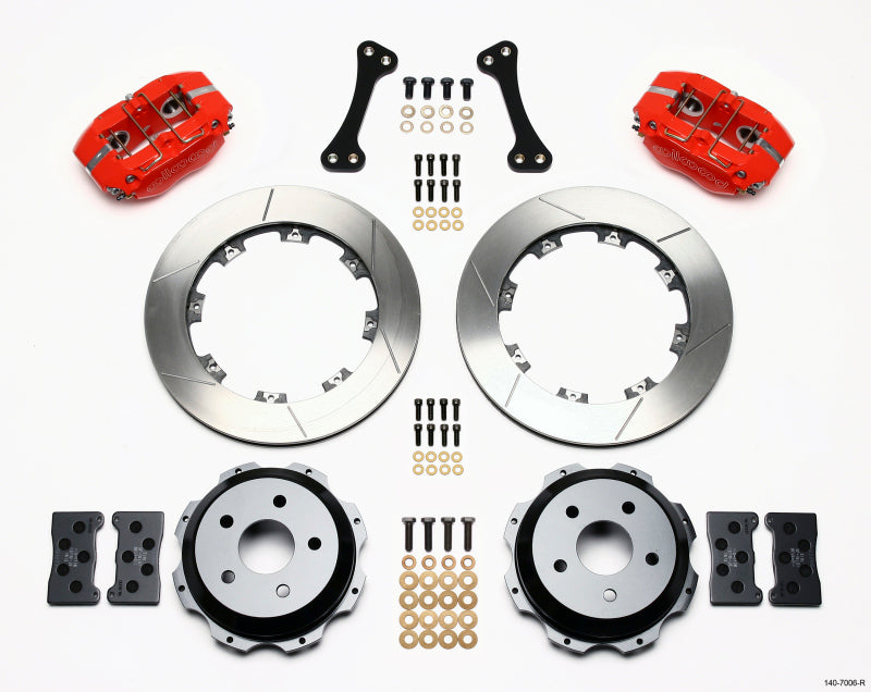 Wilwood Dynapro Rear Kit 12.19in Red Subaru Impreza WRX 140-7006-R 140-7006-R Photo - Primary