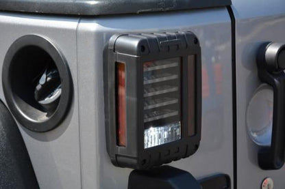 DV8 Offroad 07-18 Jeep Wrangler JK Horizontal LED Tail Light TLJK-01 TLJK-01 Photo - Mounted