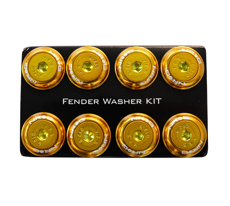 NRG Fender Washer Kit w/Color Matched M8 Bolt Rivets For Plastic (Rose Gold) - Set of 8 FW-800RG FW-800RG Photo - Primary