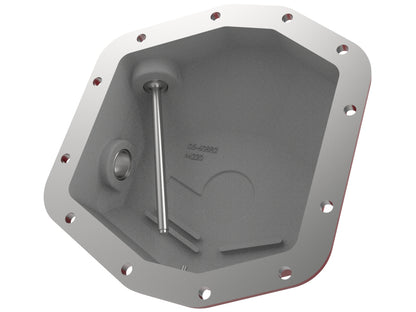 aFe 20-23 Jeep Gladiator JT (Dana M220) Pro Series Rear Differential Cover Red w/ Machined Fins 46-71190R 46-71190R Photo - Unmounted
