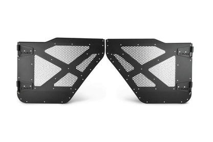 DV8 Offroad DV8 18-22 Jeep 4 Door JL/JT Aluminum Half Doors with Perforated Mesh Rear HDJL-01R HDJL-01R Photo - Unmounted