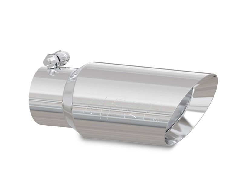 MBRP Universal Tip 4in OD 3in Inlet 10in Length Dual Wall Angled End T5156 Photo - Primary