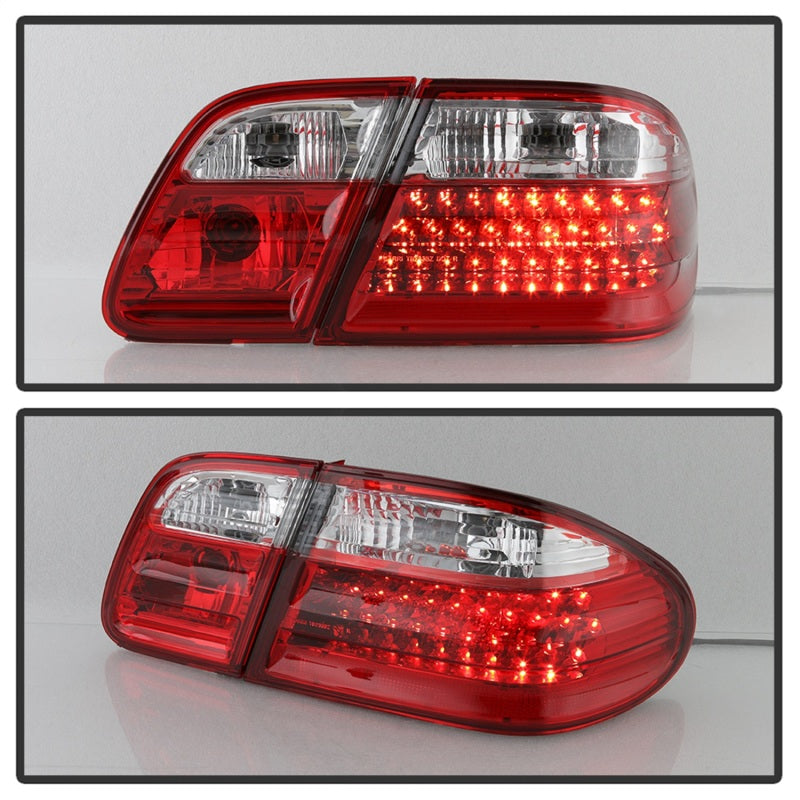 SPYDER Xtune Mercedes Benz W210 E-Class 96-02 LED Tail Lights Red Clear ALT-CL-MBW210-LED-RC 5020642 5020642 Photo - Unmounted