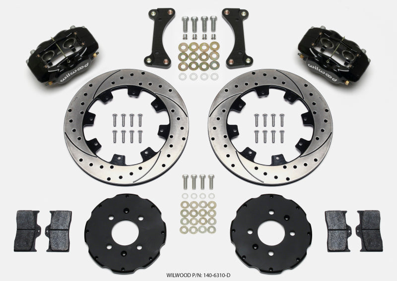 Wilwood FDLI Front Hat Kit,12.19", Drilled 90-99 Civic w/240 mm Disc 04XMY 140-6310-D Photo - Primary