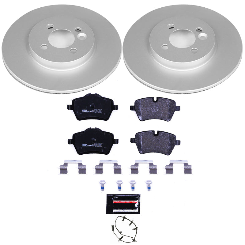 PowerStop Power Stop 07-08 Mini Cooper Front Euro-Stop Brake Kit ESK5784 ESK5784 Photo - Primary