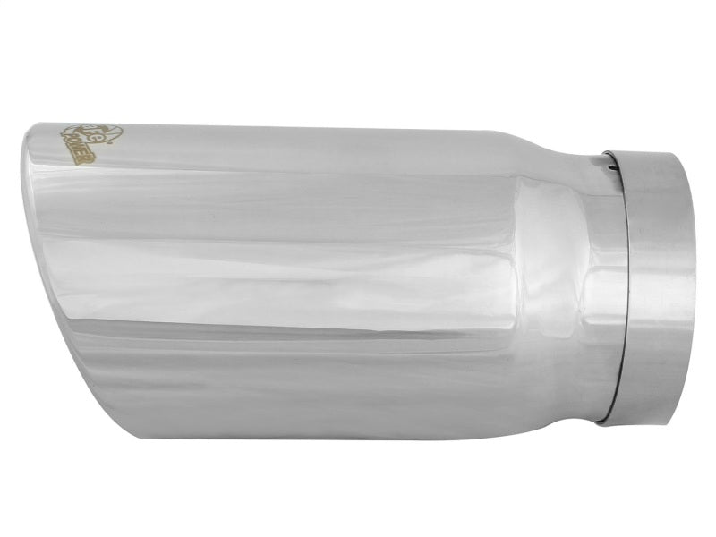 aFe MACH Force-Xp 5in 304 Stainless Steel Exhaust Tip: 5 In x 6 Out x 12L 49T50604-P12 Photo - Unmounted