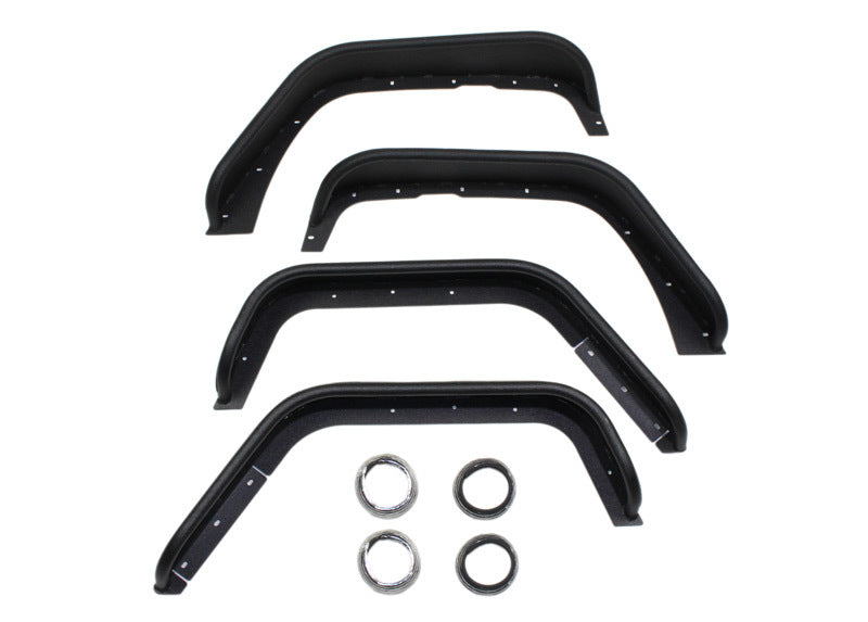 Fishbone Offroad 07-18 Jeep Wrangler Front/Rear Tube Fenders - Aluminum Blk Txtrd Pwdrcoat(Set Of 4) FB33006 FB33006 User 1