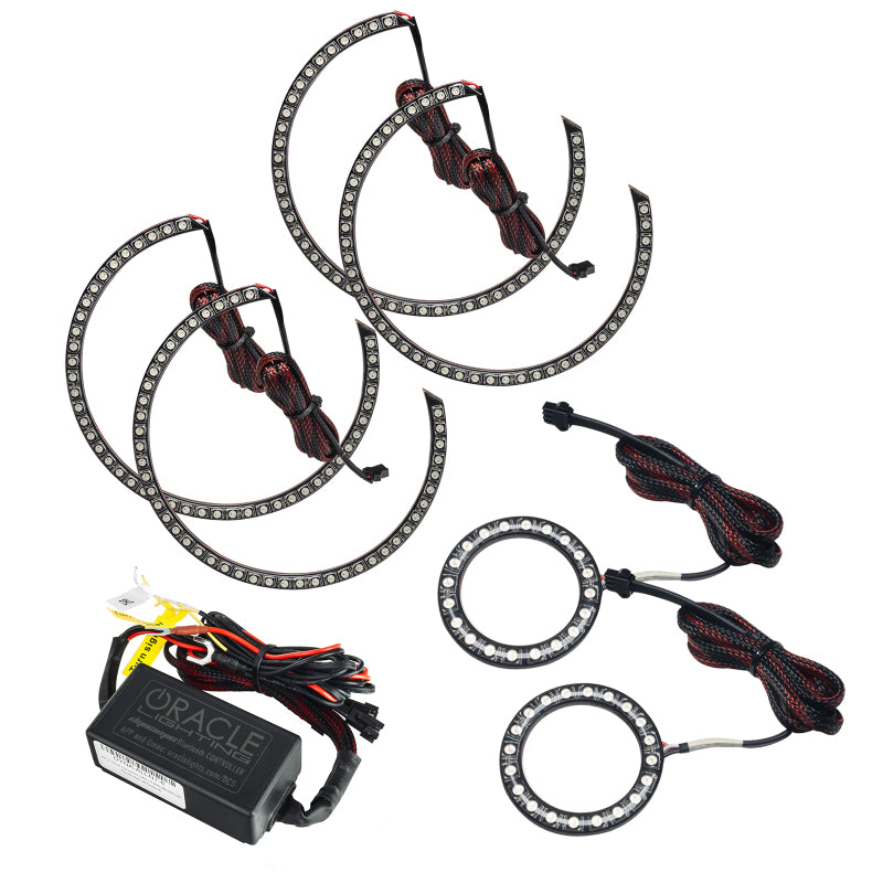 ORACLE Lighting Oracle 15-23 Dodge Challenger Dynamic Surface Mount Headlight/Fog Light Halo Kit COMBO - ColorSHIFT 3989-332 3989-332 Photo - Primary
