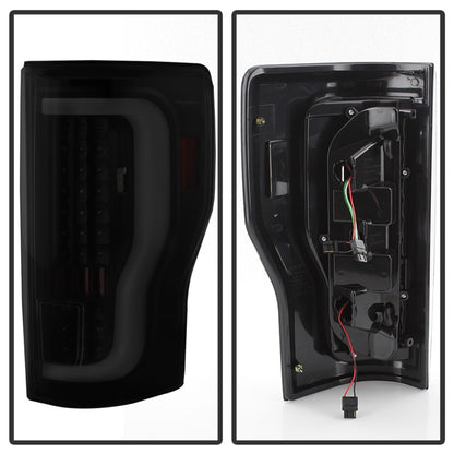 SPYDER xTune 17-18 Ford F-250 Super Duty (Excl LED Models) LED Tail Lights-Blk Smk (ALT-ON-FS17-LBLED-BSM) 9041617 9041617 Photo - Unmounted