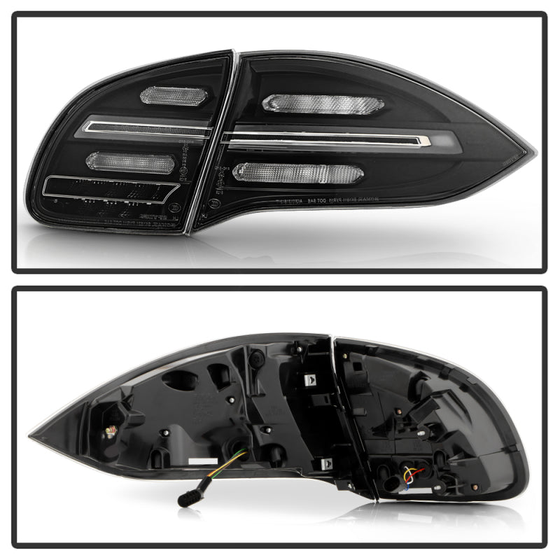 Spyder Porsche Cayenne 958 11-14 LED Tail Lights - Sequential Signal - Black 5086853 5086853 User 1