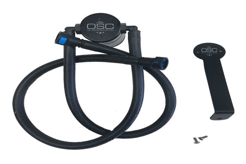 J&L 12-15 Chevrolet Camaro ZL1 6.2L Passenger Side Oil Separator 3.0 - Black Anodized 3082P-B 3082P-B Photo - Primary