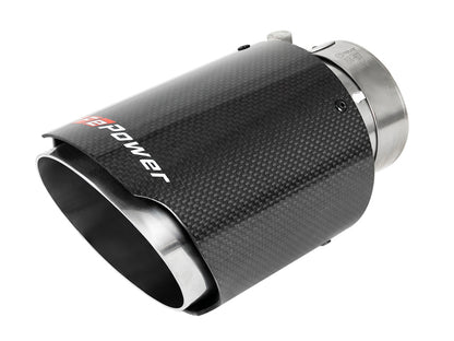 aFe MACH Force-Xp 409 SS Clamp-On Exhaust Tip 2.5in. Inlet / 4in. Outlet / 7in. L - Carbon 49T25404-C07 49T25404-C07 Photo - Primary
