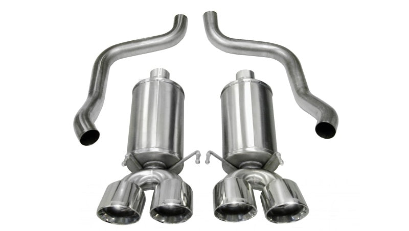 Corsa Performance 09-13 Chevrolet Corvette C6 6.2L V8 Polished Xtreme Axle-Back Exhaust 14470 Photo - Primary