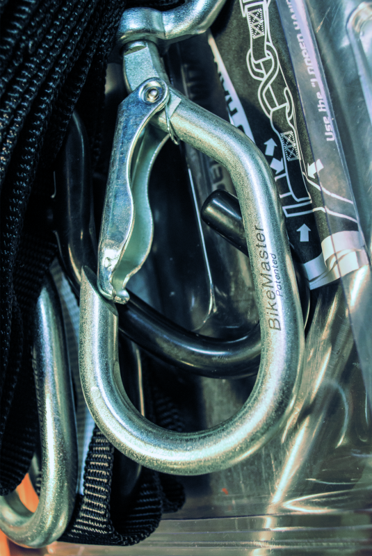 BikeMaster Tiedown 1-1/2in Swivel Softhook - Black 100541 100541 User 3